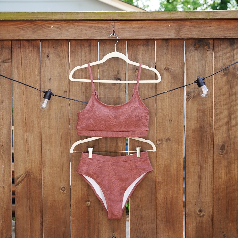 SOLD* Ribbed Redwood Bikini Set